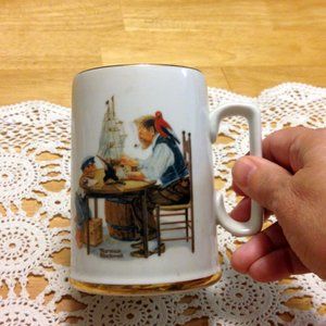 Norman Rockwell Vintage mug, For a Good Boy
